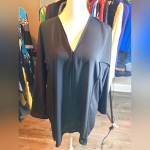 Joseph Ribkoff black sheer top